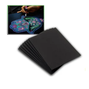 Black Paper For Sketch A4 Size 100gm Pack Of 50 Sheet