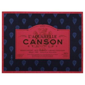 Canson Heritage Watercolor Rough Pad 300gsm 12 Sheets