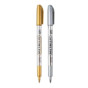 Gold & SIilver Metallic Permanent Markers for Artist Illustration
